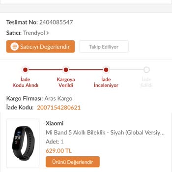 Trendyol Garanti Kapsamında Gönderdiğim Ürün 5 Aydır Sonuçlanmadı
