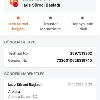 Trendyol Durduk Yere Ürün İadesi