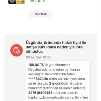 Hepsiburada Ve Sleepy Siparişimin İptali