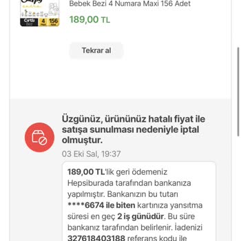 Hepsiburada Ve Sleepy Siparişimin İptali