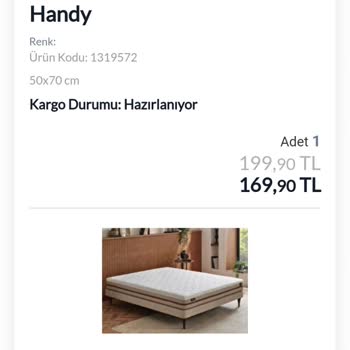 Yataş Yatak Siparişim Ortada Yok