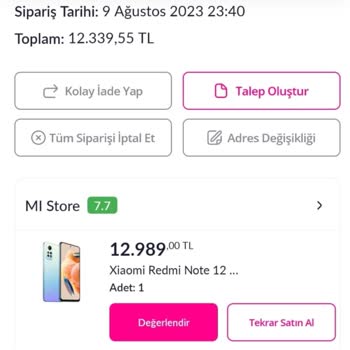 Pazarama Para İadesini Yapmıyor
