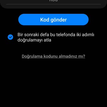 Samsung Telefon Account Hesabı Açamıyorum