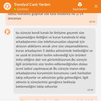 Trendyolgo Osmanlı Tulumbacısı Gelmeyen Tatlının Parasını İade Etmiyor