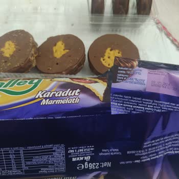 Ülker Halley Karadutlu Çikolata Kaplaması Yok