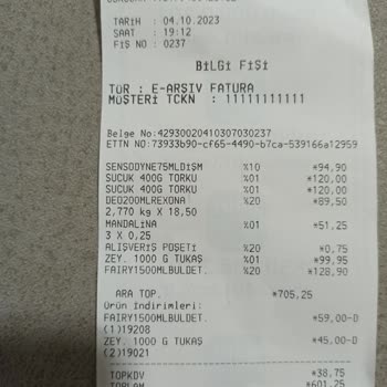 A101 Raf İle Kasa Arasındaki Ücret Fazlalığı