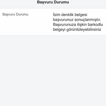 E-Devlet (Turkiye.gov.tr) İsim Denklik Belgesi Barkod Görüntülenmiyor