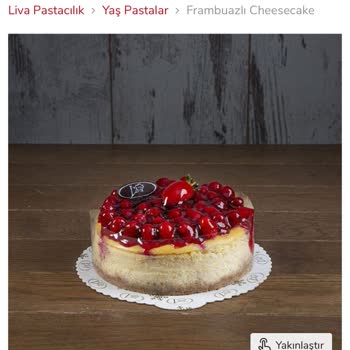 Liva Pastanesi (livashop.com) Geç ve Bayat Cheesecake
