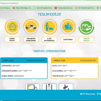 PTT Kargo Teslim Edilmediği Halde Teslim Edildi Görünen Kargom