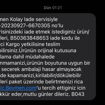Beymen Online Ürün Tedarik Edememe!?