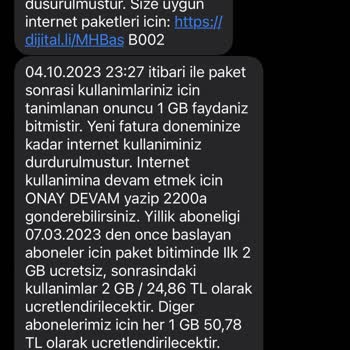 Turkcell İnternet Aşım Paketi