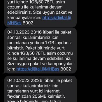 Turkcell İnternet Aşım Paketi