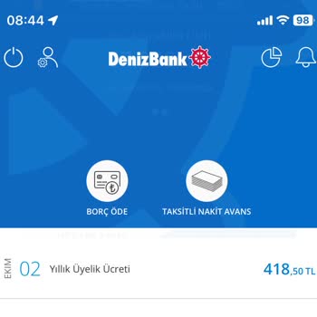 Denizbank Yıllık Kart Üyelik Ücreti
