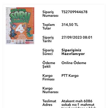 Kitapsepeti.com Siparişim Kargoya Verilmiyor