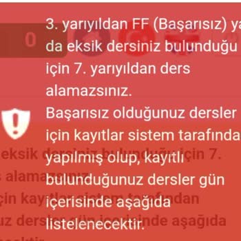 Atatürk Üniversitesi 3. Dönem Dersim Var Diye 7. Dönemden Ders Alamadım