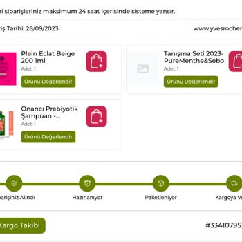 Yves Rocher Daha Ucuz Ürün Ve Yanlış Ürün Gönderiyor