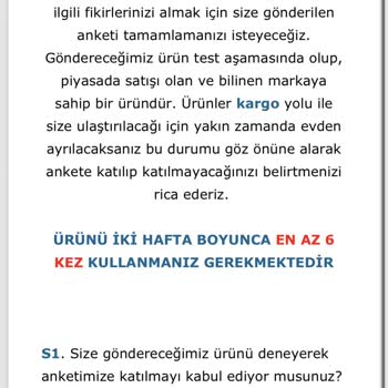 Anketcepte Ürün Testi Anketi Ürünleri Göndermeme Sorunu