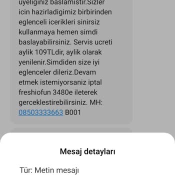 Türk Telekom Freshio Fun Abonelik Yapılması Yoluyla Haksız Kazanç