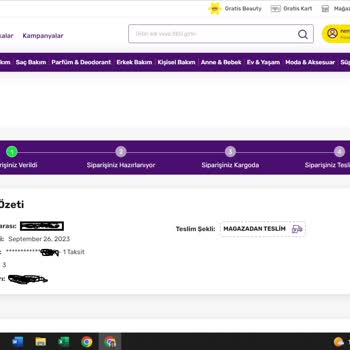 Gratis Ürünlerin Kargoya Verilmemesi, Hazırlanıyor Aşamasına Geçmemesi