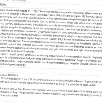 Tüketici Hakem Heyetleri'nden  İnanılmaz Dönüş!