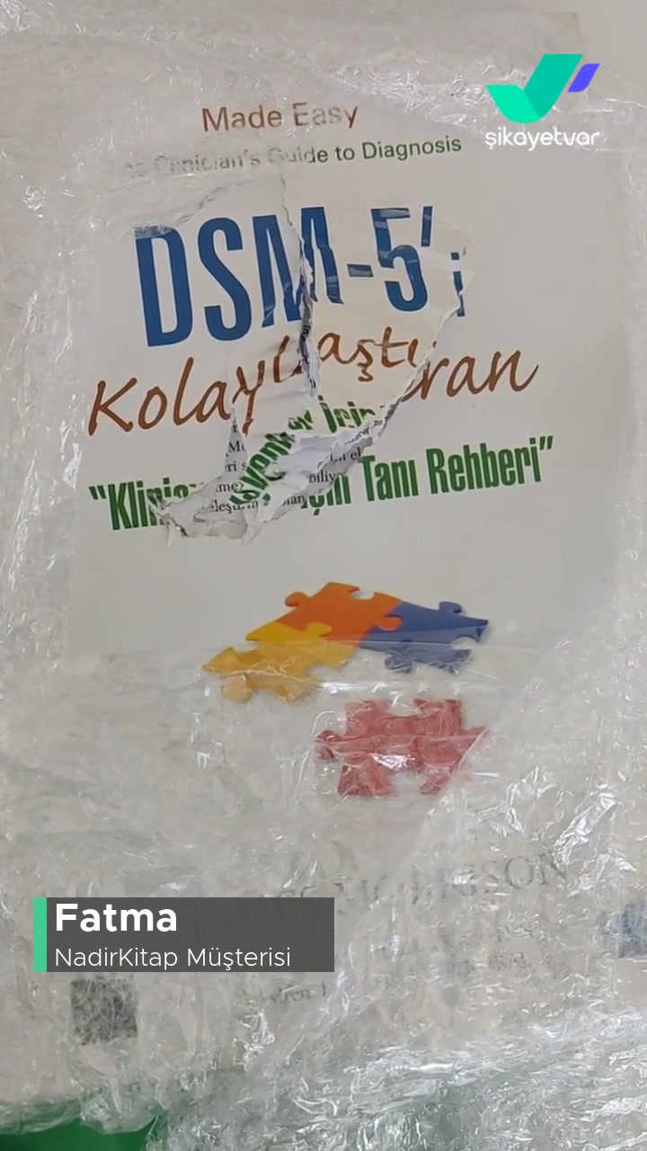 Nadir Kitap Sipariş Ettiğim Kitabın Parçalanmış Olarak Gelmesi videonun kapak resmi