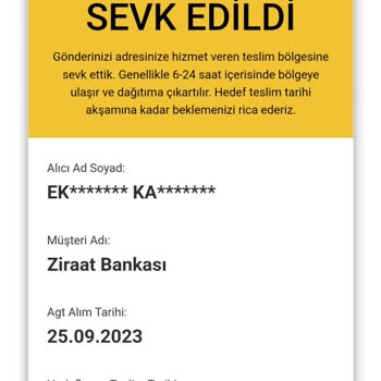 AGT Kurye (aynigunteslim.com) Teslim Edilmemiş Kargom