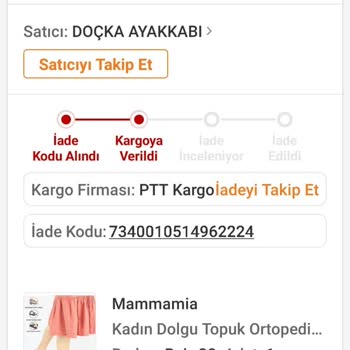 Trendyol İade Problemi-Yanlış Satıcıya Kargo Kodu Veren Trendyol