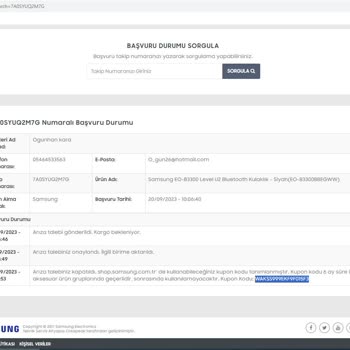 Samsung Müşteri Hizmetleri Resmen Dalga Geçiyor
