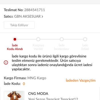 Trendyol Ürünü Kargo Kaybetti