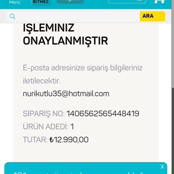 A101 Ürün İptal Para İadesi Acil