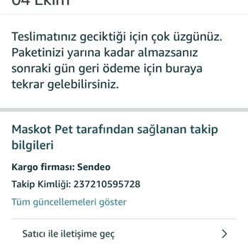 Maskotpet Aldığım Köpek Maması Gelmiyor