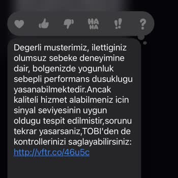 Vodafone Bulunduğum Bölgede İnternet Çekmiyor Ve Bu Problemi Asla Çözmüyorlar