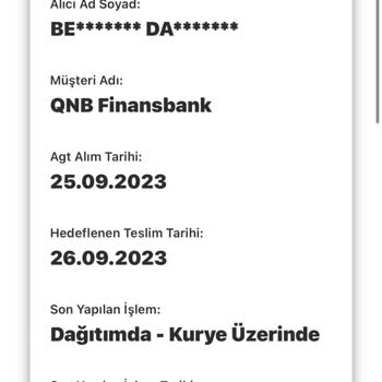 QNB Finansbank Kartım Teslim Edilmiyor