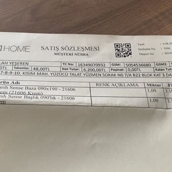 Enza Home 2 Ay Oldu Ürün Teslim Edilmedi