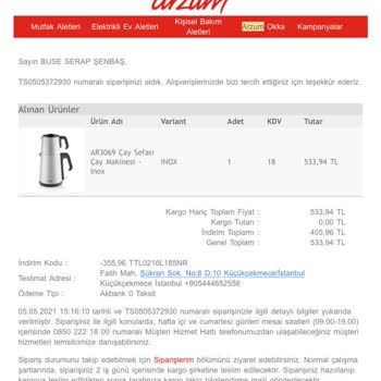 Arzum Çaycı Safası Kırılan Kulp