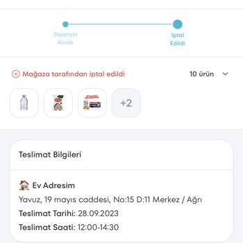 A101 Online Sipariş İptali