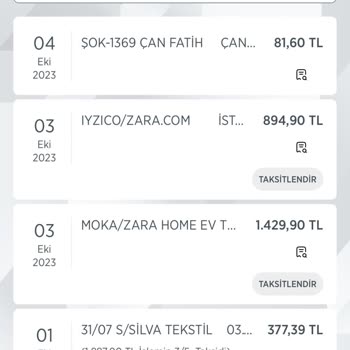 Moka Zara K. Kartımdan Para Çekmiş