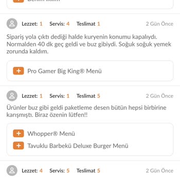 Göztepe Burger King Buz Gibi Bayat Ürünleri Bize Satıyor