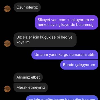 serbestbolge Ürün Elime Ulaşmadı