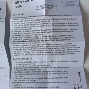 Sennheiser Kulaklık Onarım Yapılmaması