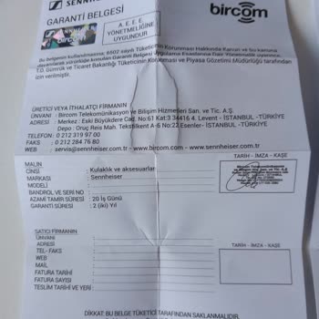 Sennheiser Kulaklık Onarım Yapılmaması