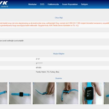 TCL Telefon TCL MT40X Movetime Çocuk Saati Sim Okumama