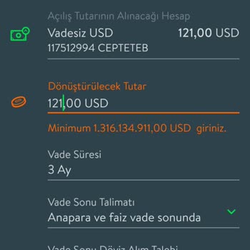 Cepte TEB TCMB Yuvam Hesabı Açtırmıyor