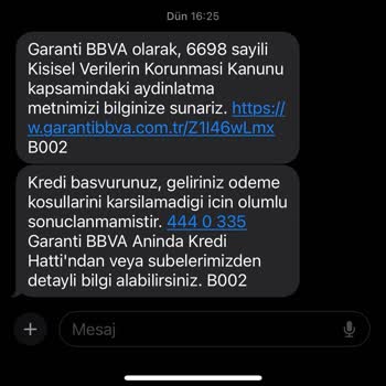 Garanti BBVA Bilgim Olmadan Yapılan Kredi Başvurusu