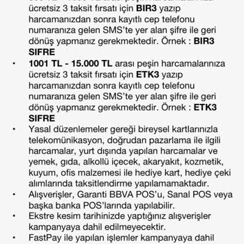 Garanti Bankası Kampanya Katılımın Sağlanmaması