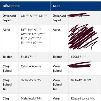 Sürat Kargo'nun Kargomu Kaybetmesi