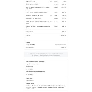 STT Geçmiş Labne Peynir Migros Sanal Market