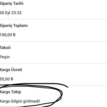 Printix Asla Kargolanmayan Sipariş