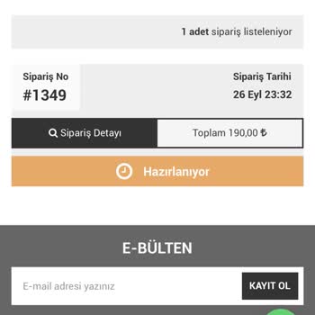 Printix Asla Kargolanmayan Sipariş