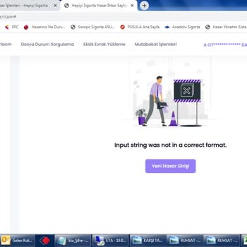 Hepiyi Sigorta Hasar İhbarı Verilemiyor